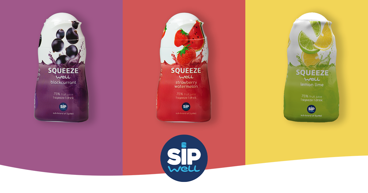 SqueezeWell: Saveurs d'eau rafraichissantes - sans sucres ajoutés !