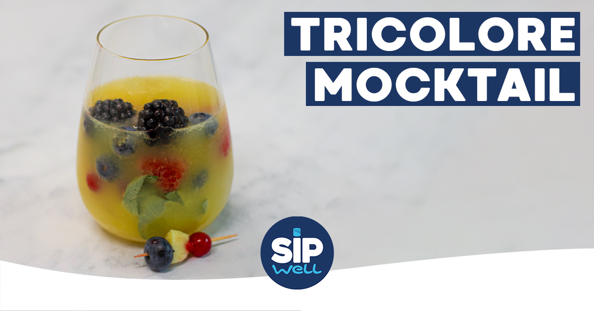 SipWell Recept: Tricolore mocktail